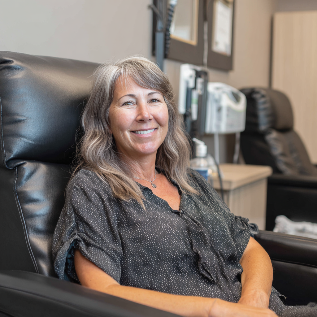 Happy patient after treatment